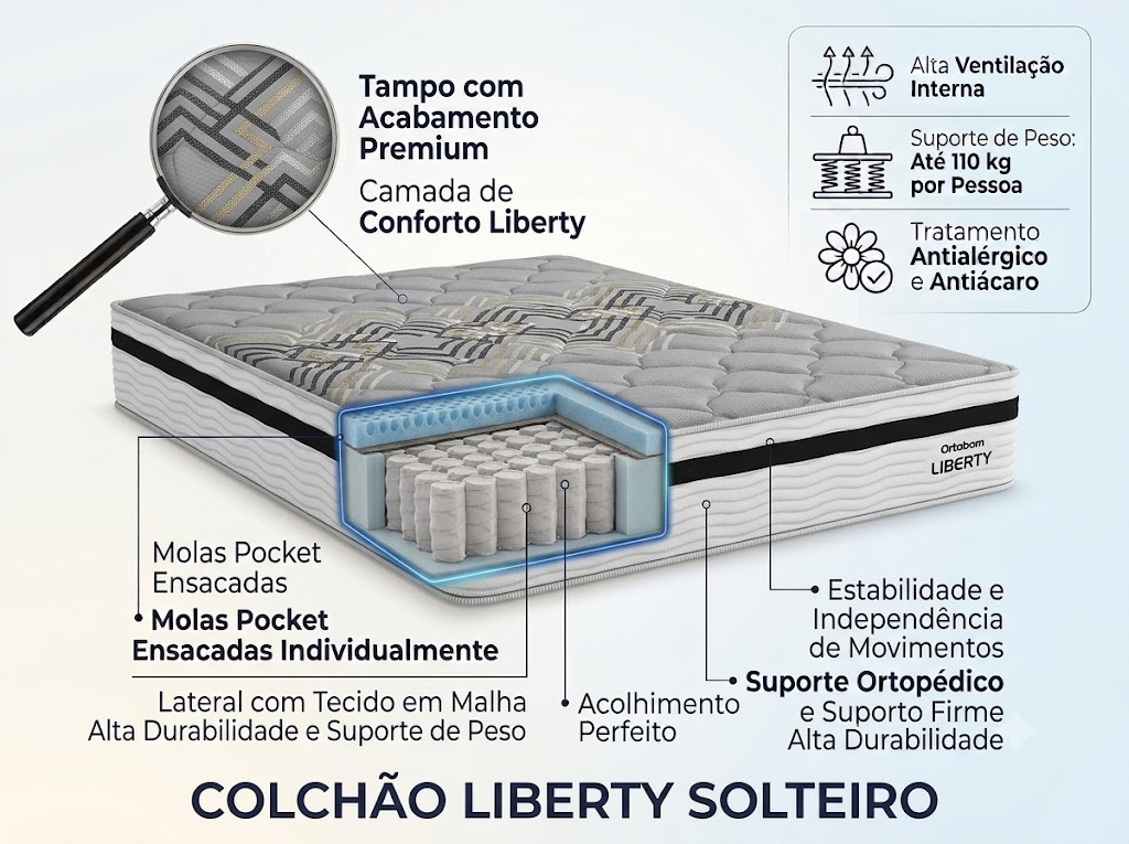 Colchão Liberty Ortobom