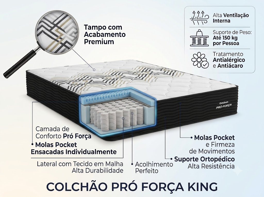 Colchão Pró-Força Ortobom